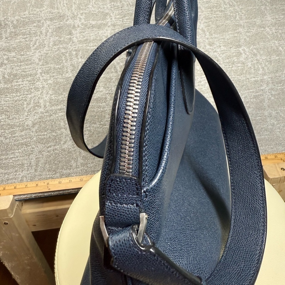 Valextra MyLogo Bowling Bag Blue - Picture 5 of 16